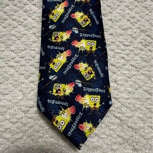 Nickelodeon Spongebob Squarepants Zapped Pants Tie Vintage